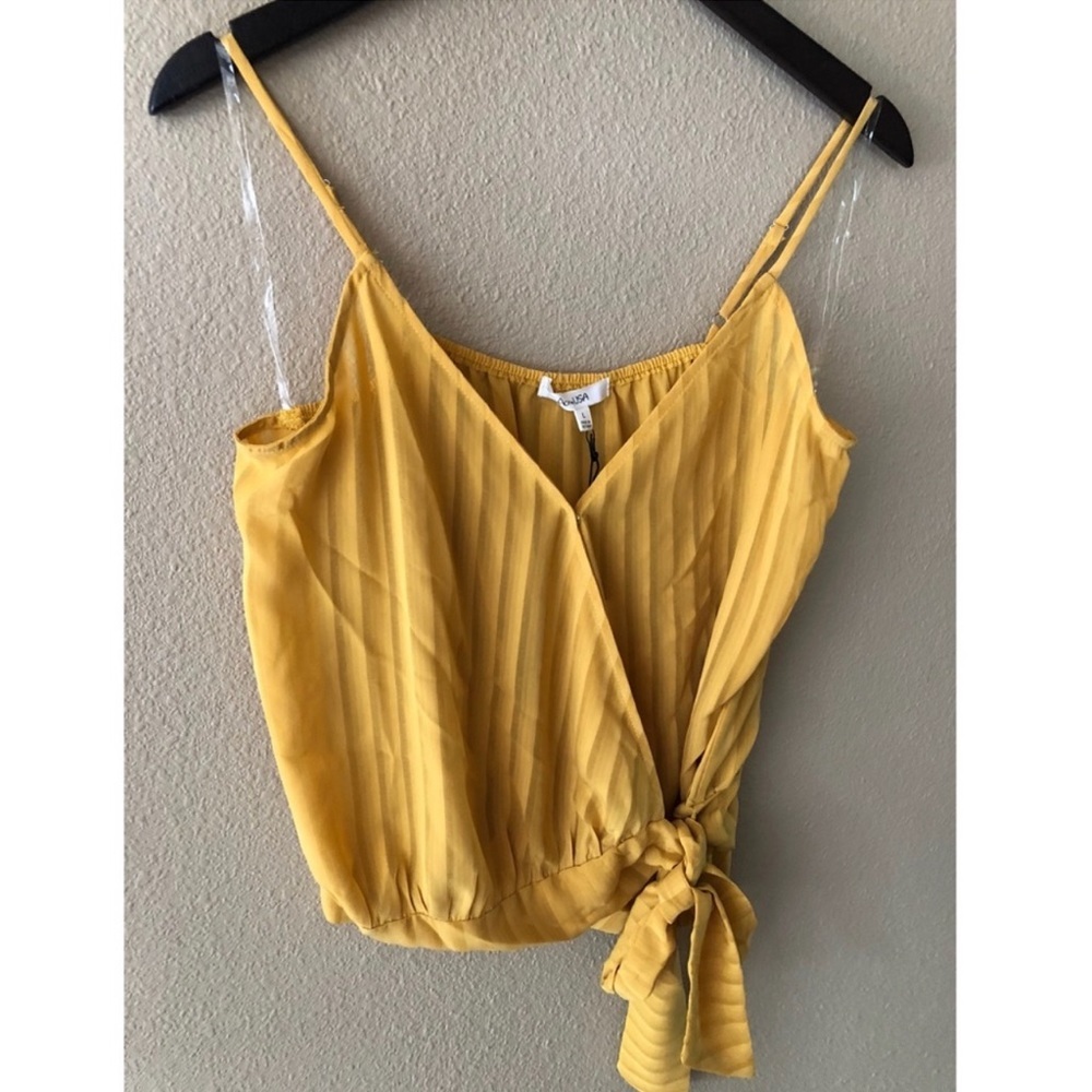 Surplice Side Tie Top - Picture 2 of 2